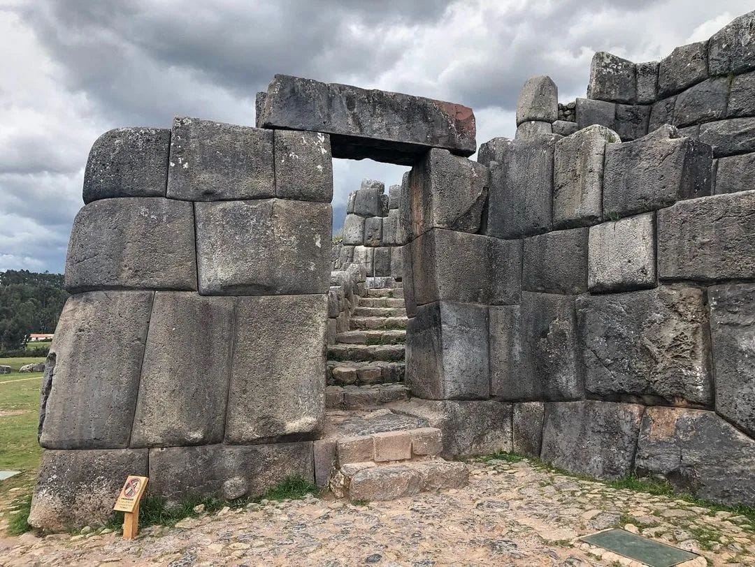 Sacsayhuamán Inca ceremonial fortress overlooking the city of Cusco Peru